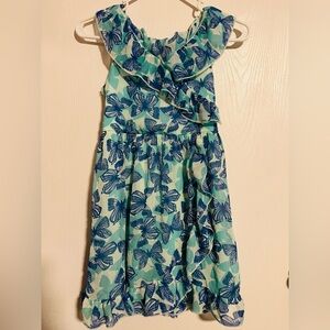 Justice Girls Butterfly Ruffle Dress